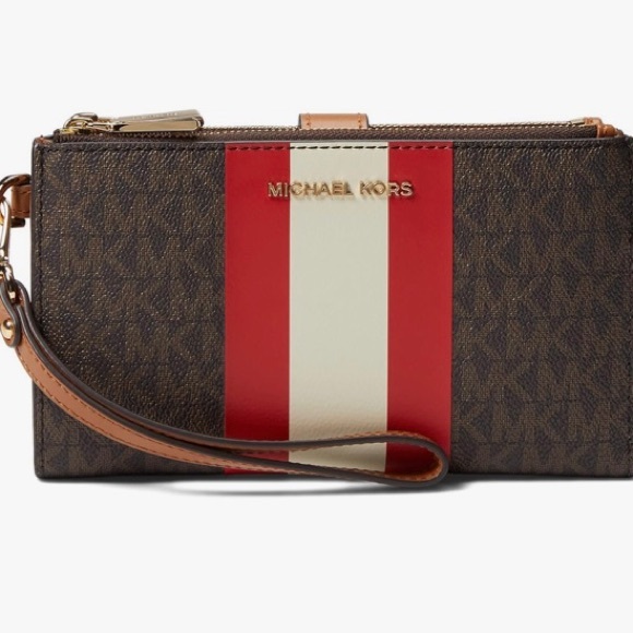 NWT Michael Kors Jet Set Double Zip Wristlet - Picture 1 of 4